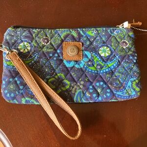 NWT Stone Mountain Wristlet with Leather Removable Strap